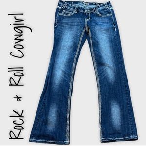 Rock &Roll Cowgirl Riding Jean
Size 31 x 34